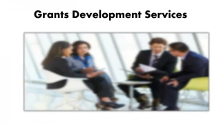 Grants Development Services - slide 1