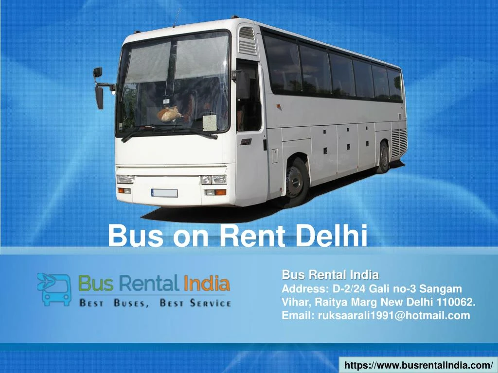 bus on rent delhi