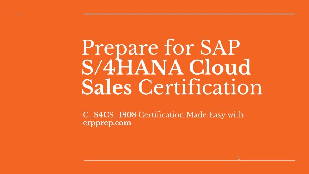 prepare for sap s 4hana cloud sales certification