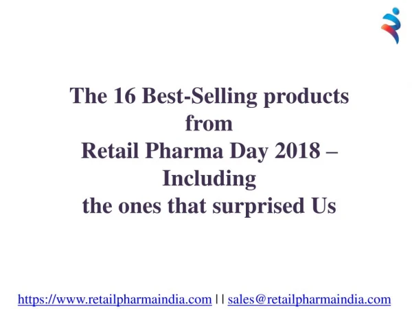 The 16 best-selling products from Retail Pharma Day 2018 - Including the ones that surprised Us