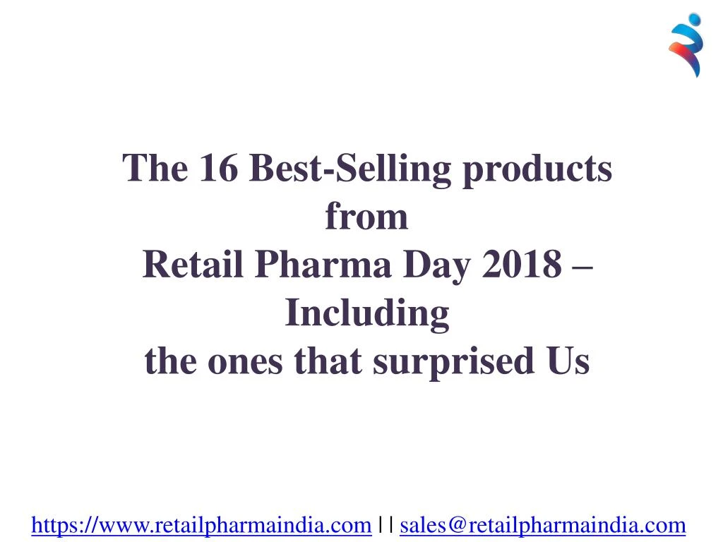 the 16 best selling products from retail pharma