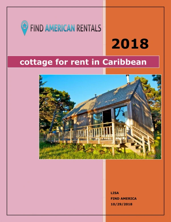 cottage for rent in Caribbean
