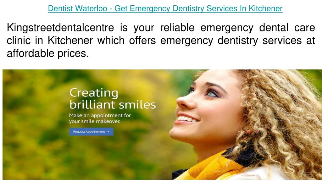 dentist waterloo get emergency dentistry services