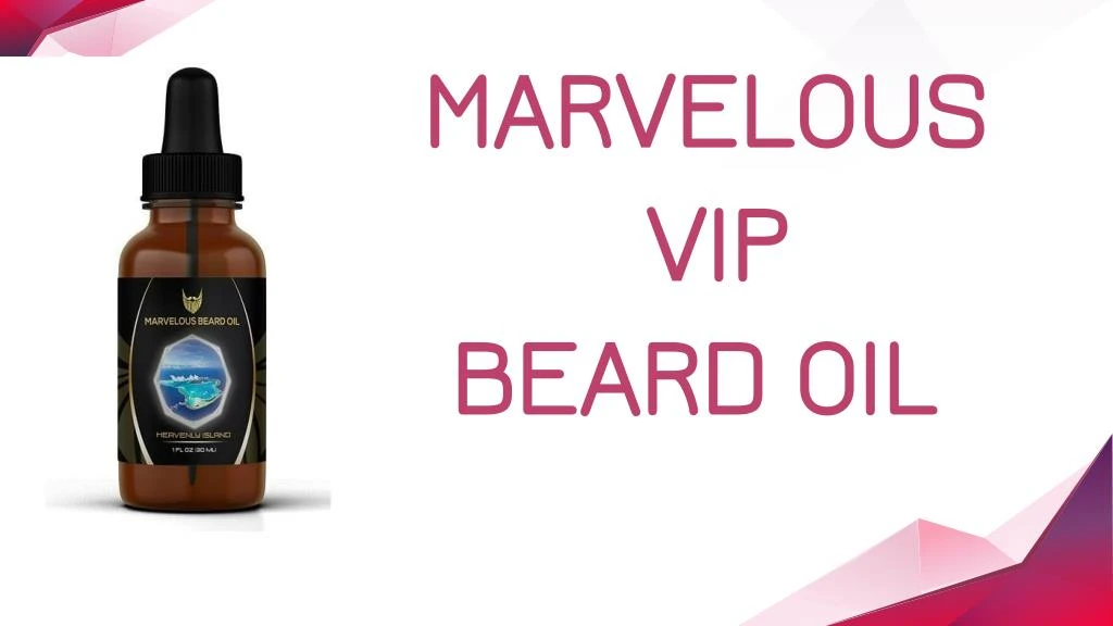 marvelous vip beard oil