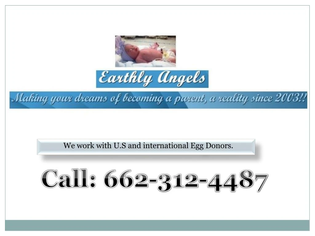 we work with u s and international egg donors