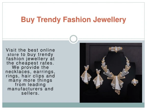 Buy Trendy Fashion Jewellery