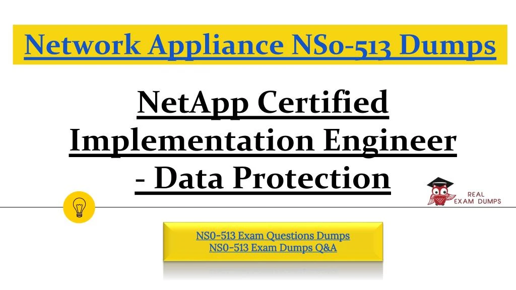 network appliance ns0 513 dumps