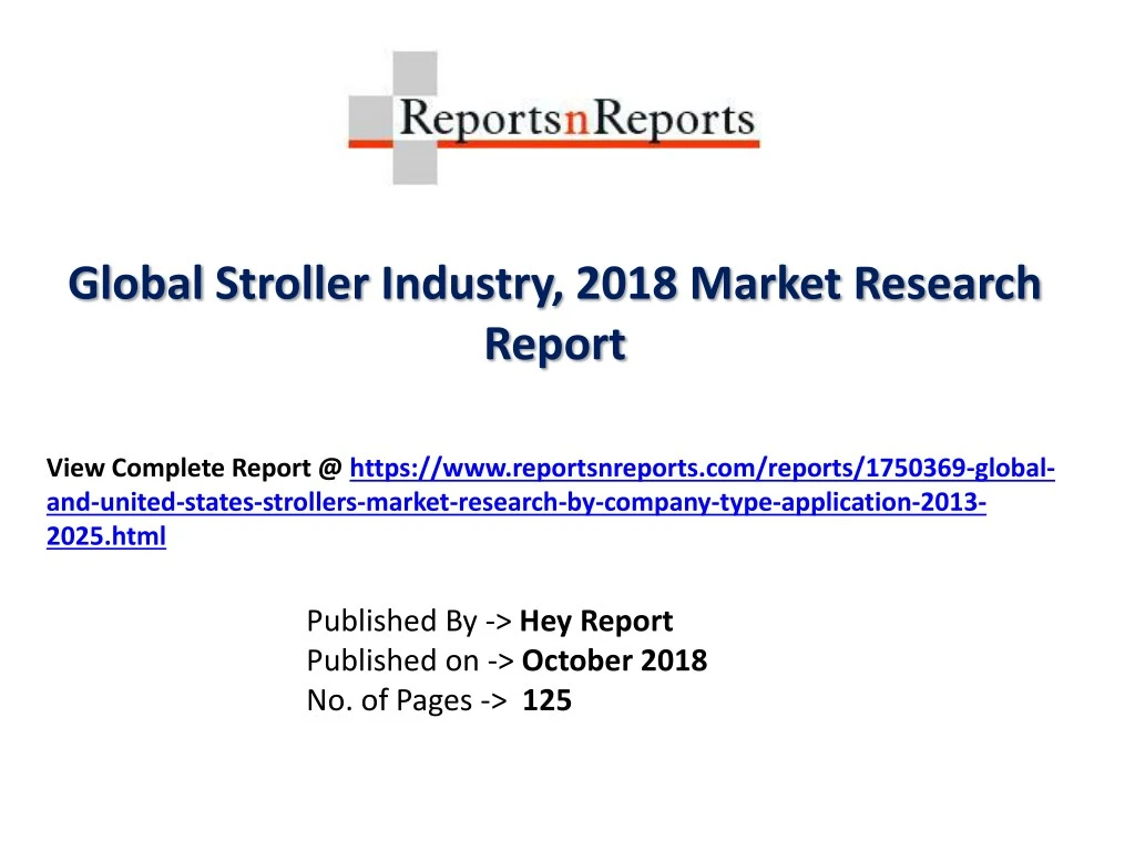 global stroller industry 2018 market research