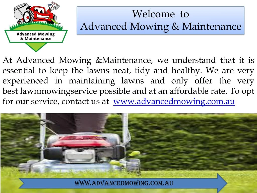 welcome to advanced mowing maintenance