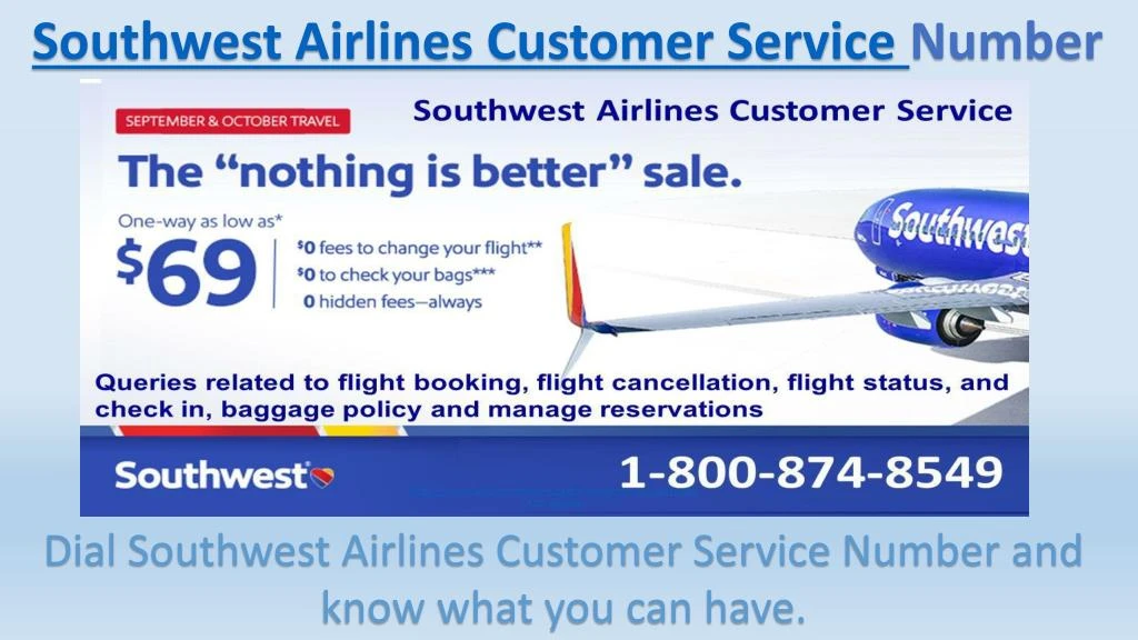 southwest airlines customer service number
