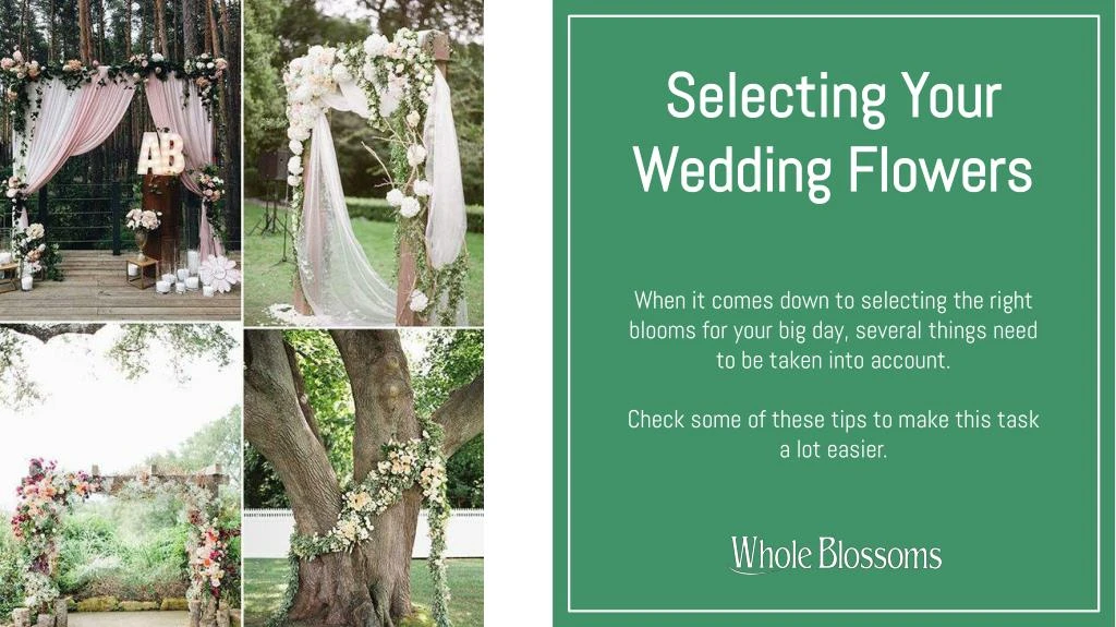selecting your wedding flowers