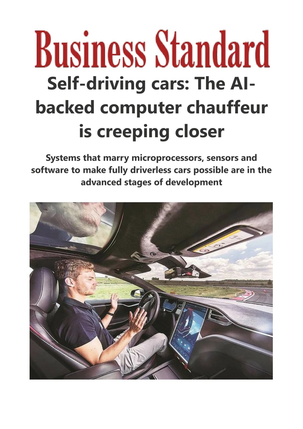 self driving cars the ai backed computer