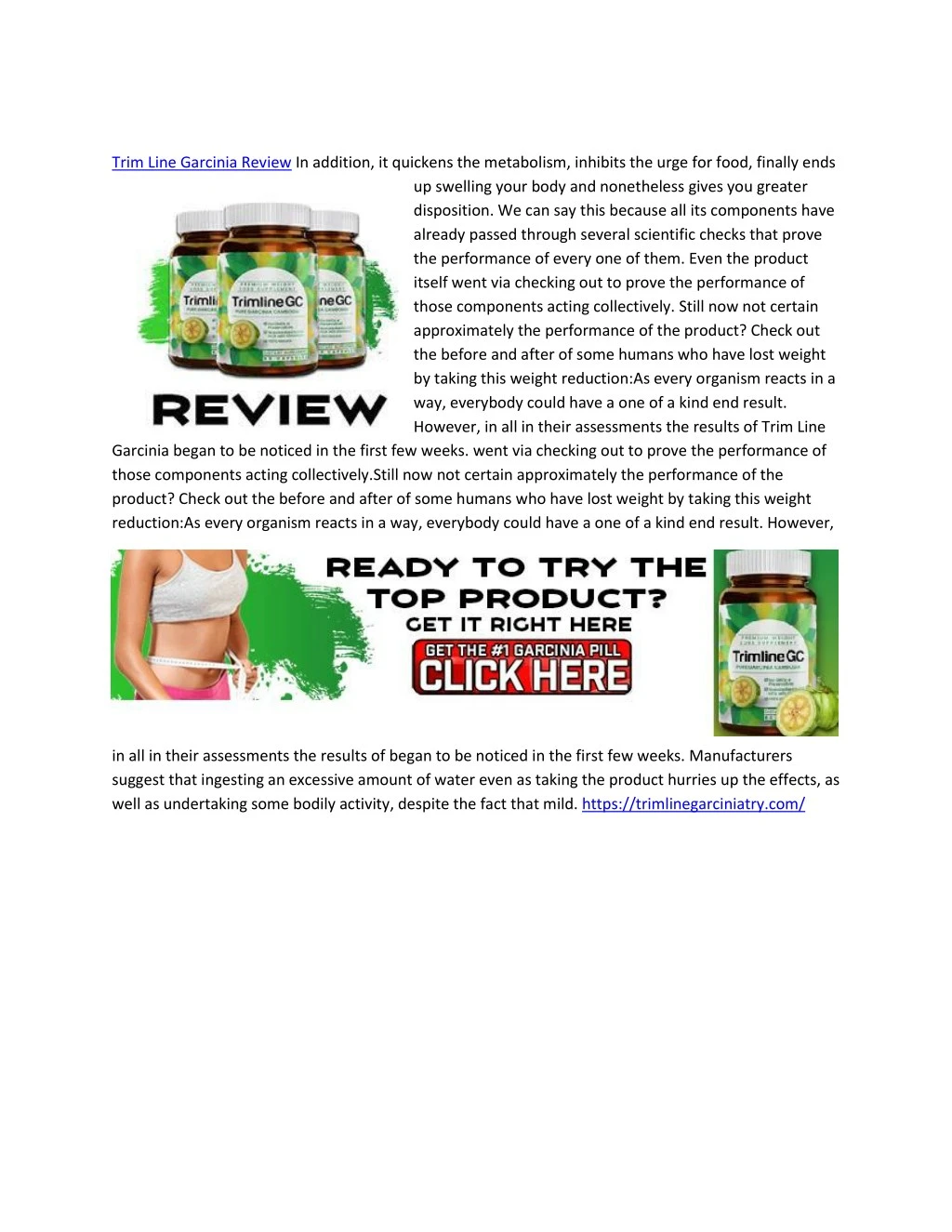 trim line garcinia review in addition it quickens