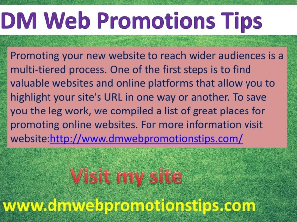 promoting your new website to reach wider