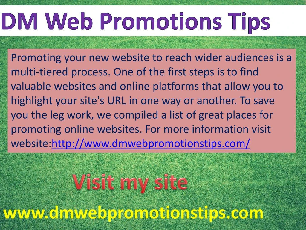 promoting your new website to reach wider