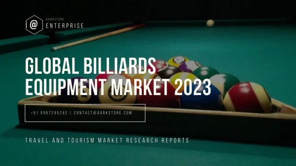 Global Billiards Equipment Market Size, Industry Analysis Report 2023