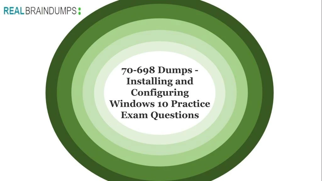 70 698 dumps installing and configuring windows