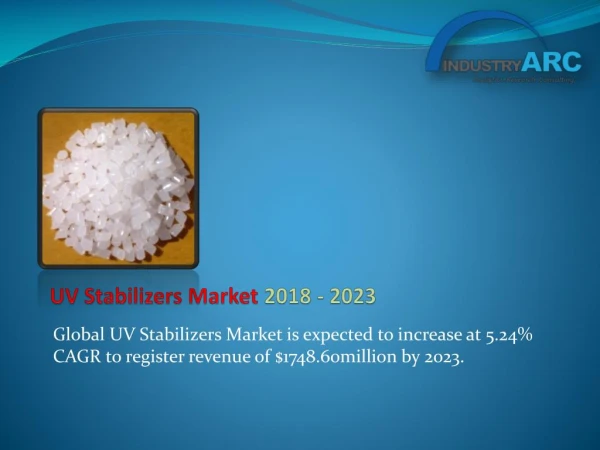 UV Stabilizers Market Trends and Outlook 2018