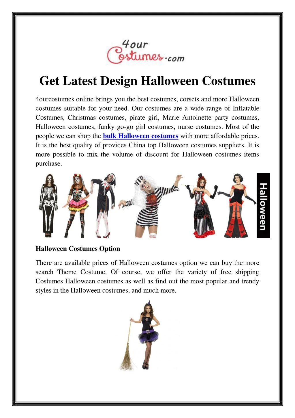 get latest design halloween costumes