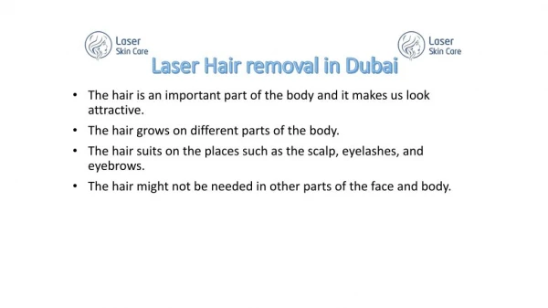 Permanent laser hair removal in Dubai