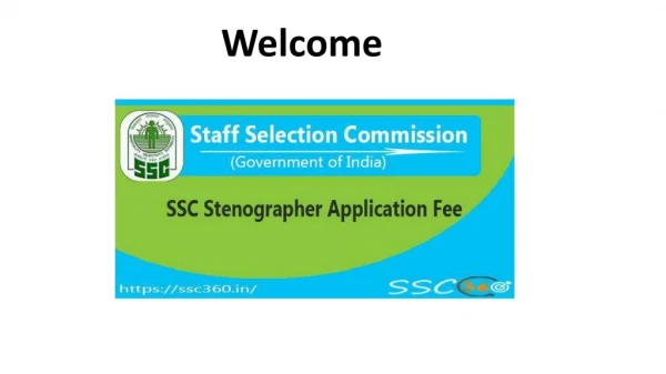 SSC Stenographer Application Fee - Check Exemption Of SSC Stenographer Fee
