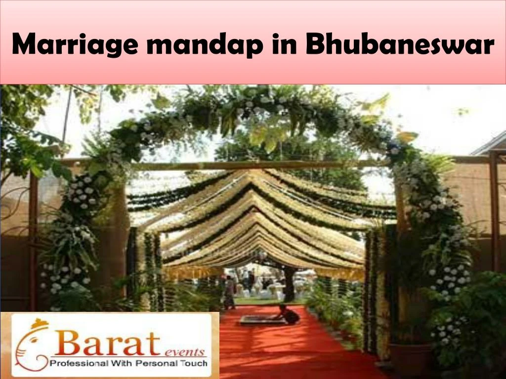 marriage mandap in bhubaneswar