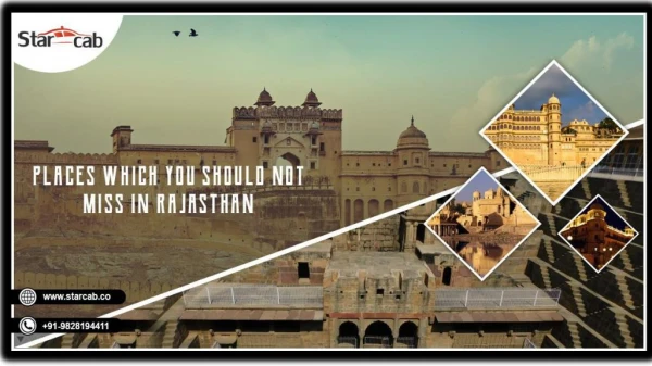Places Which You Should Not Miss In Rajasthan | Star cab