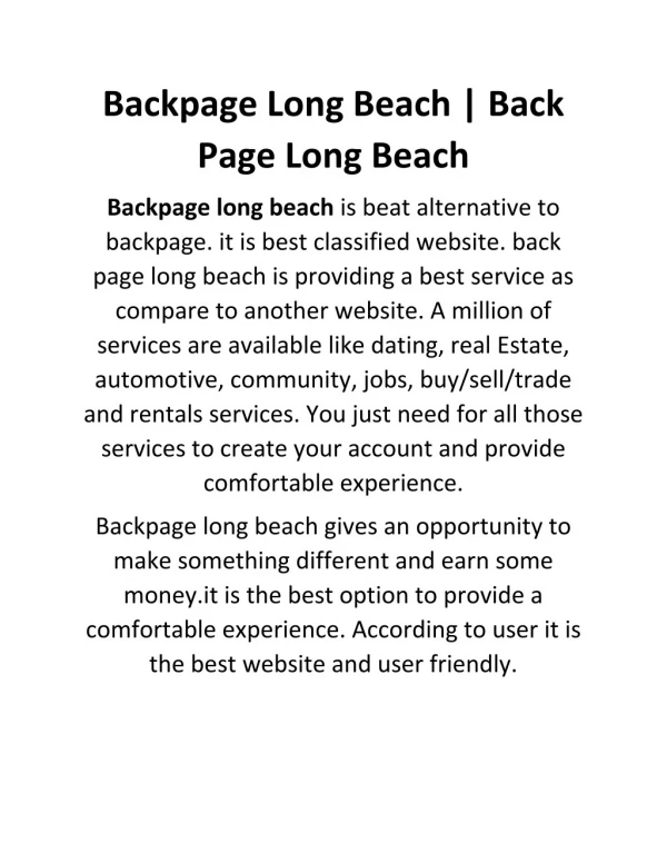 Backpage Long Beach | Back Page Long Beach https://longbeach.bedpage.com/backpage/