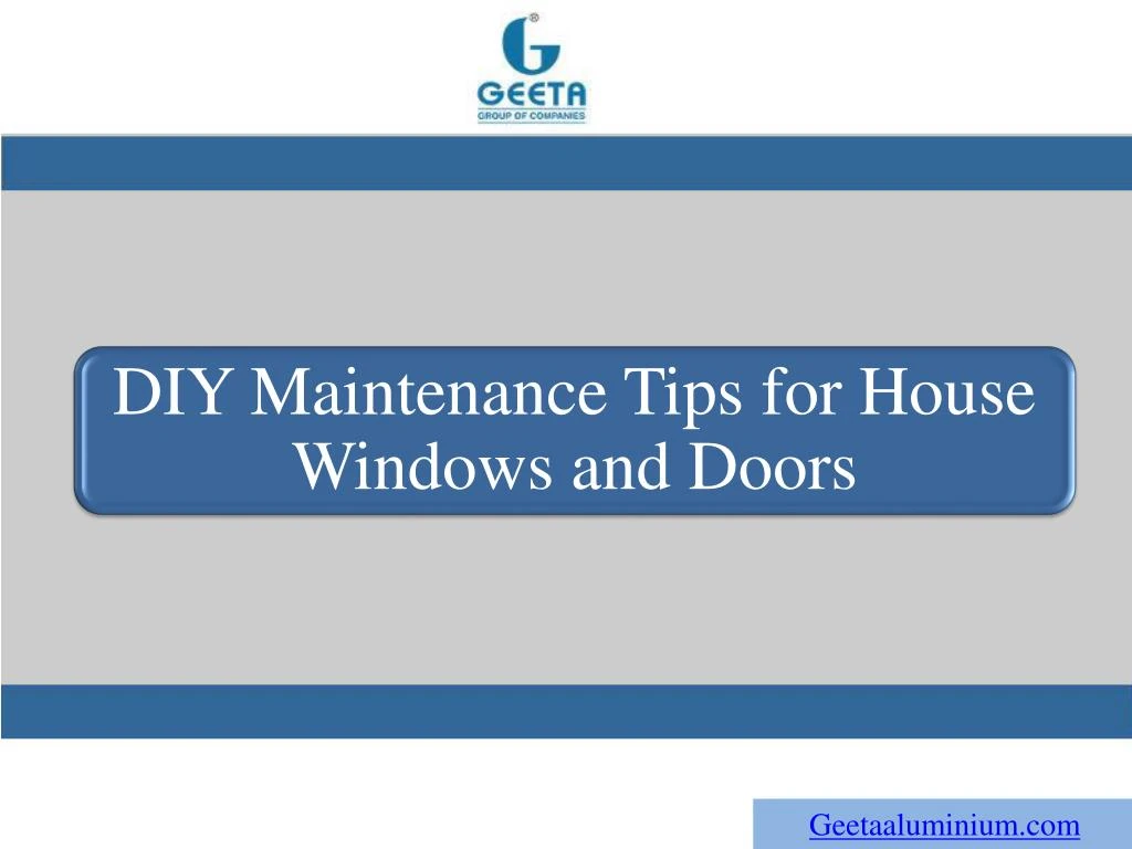 diy maintenance tips for house windows and doors