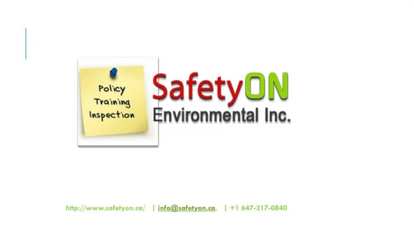 JHSC Certification training toronto-Safetyon.ca