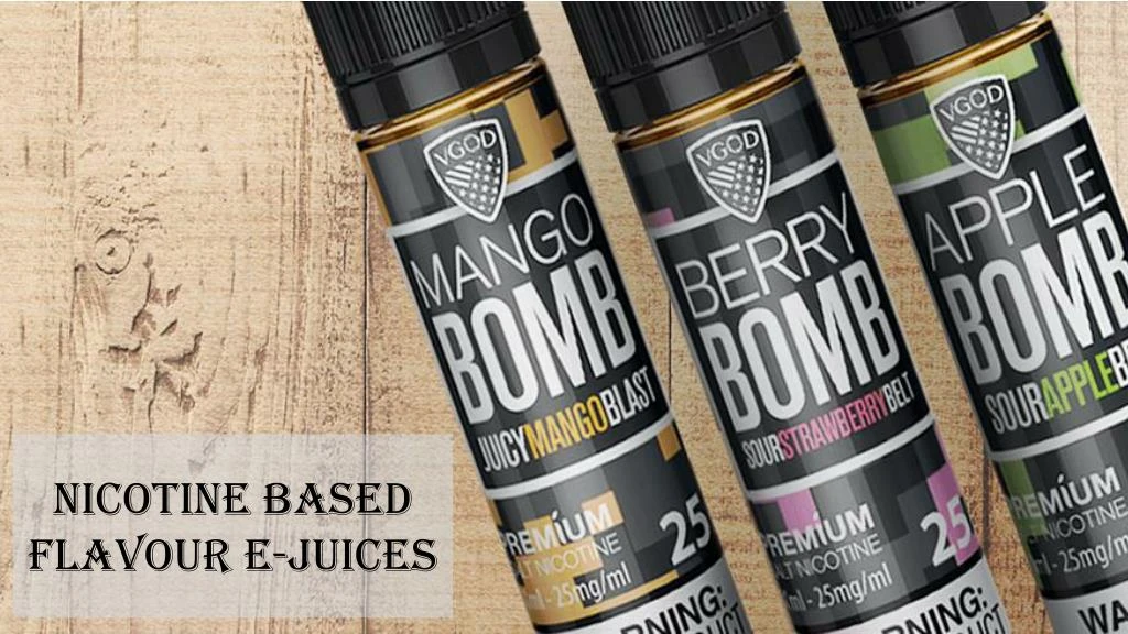 nicotine based flavour e juices