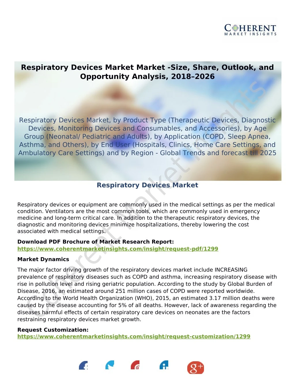 respiratory devices market market size share