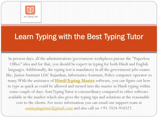 Learn Typing with the Best Typing Tutor