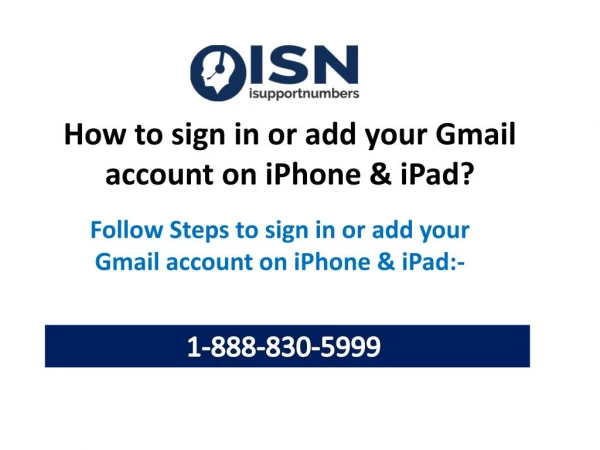 How to sign in or add your Gmail account on iPhone & iPad?