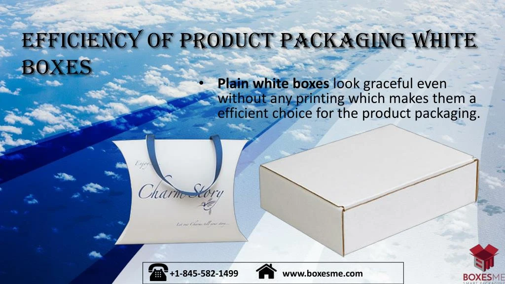 efficiency of product packaging white boxes