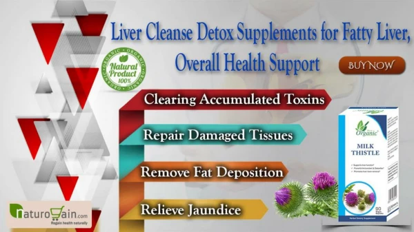 Liver Cleanse Detox Supplements for Fatty Liver, Overall Health Support