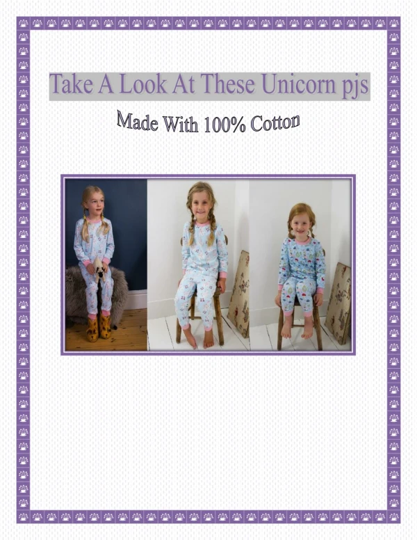 Take A Look At These Unicorn pjs Made With 100% Cotton