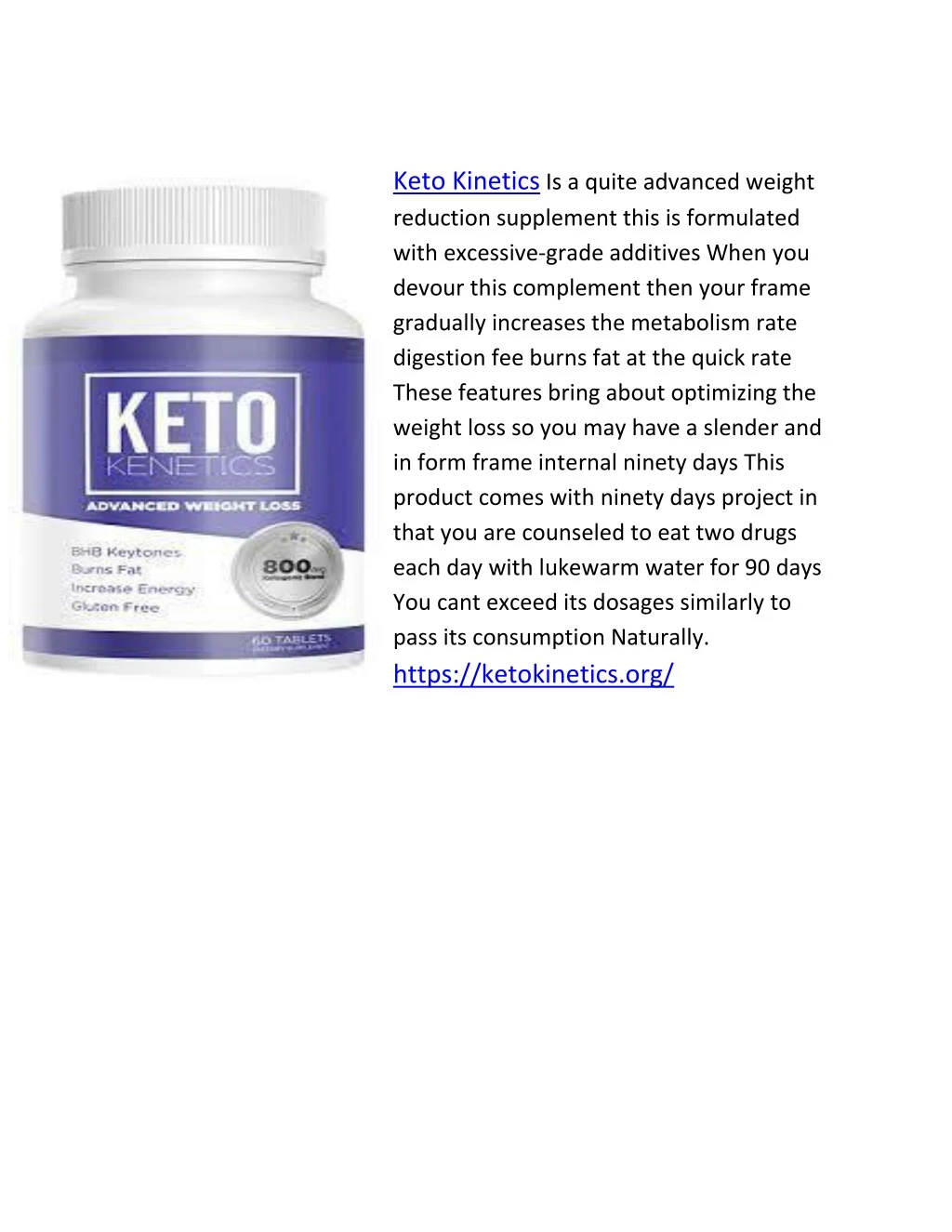 keto kinetics is a quite advanced weight