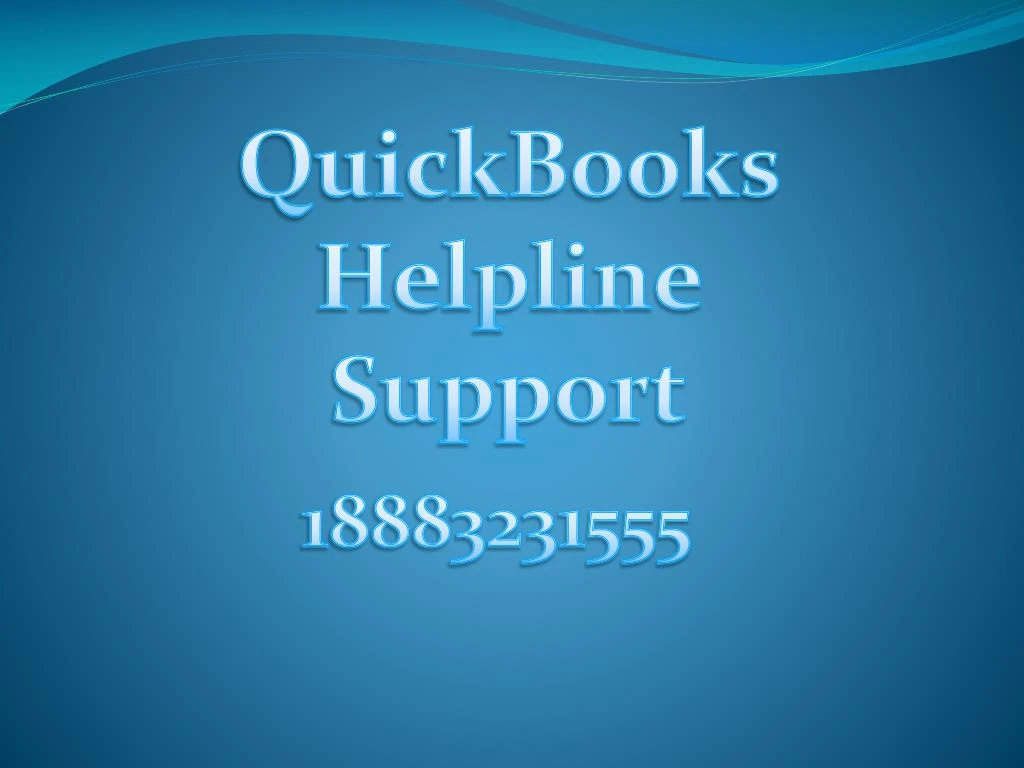 quickbooks helpline support