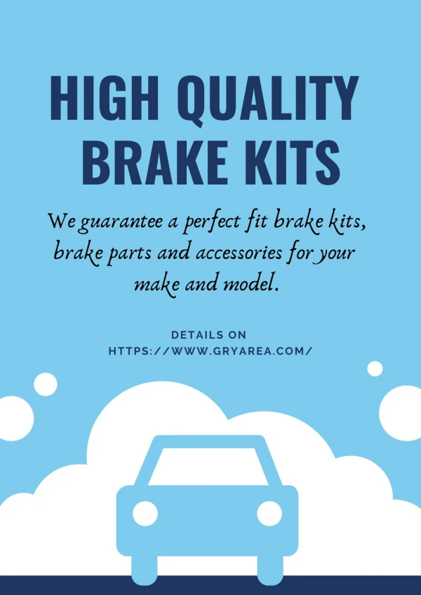 High Performance brake kits