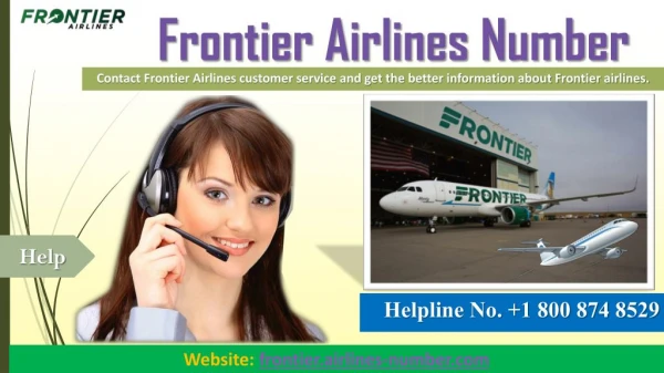 Frontier Airlines Customer Service | Call 1 800 874 8529