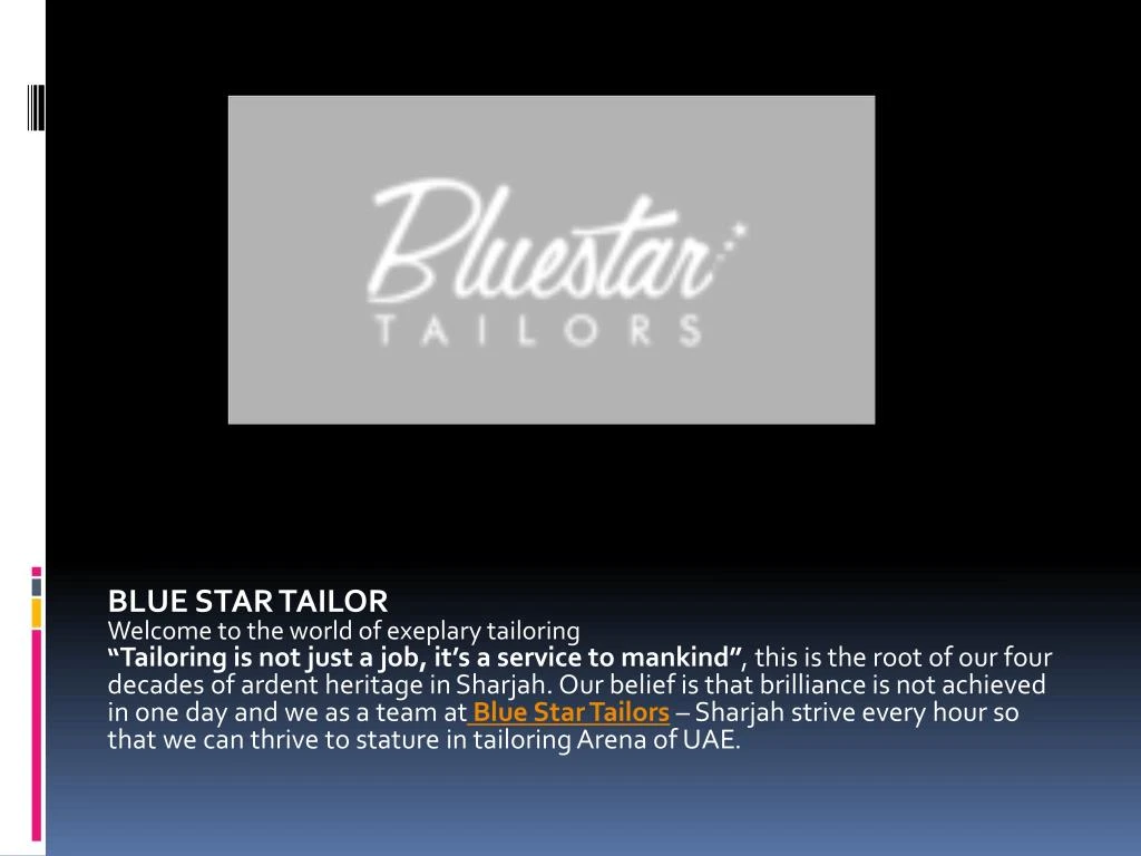 blue star tailor welcome to the world of exeplary