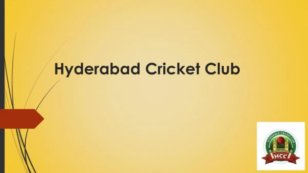 Hyderabad cricket club - Best cricket club in Hyderabad