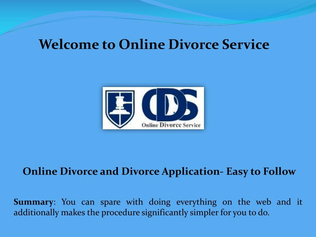 welcome to online divorce service