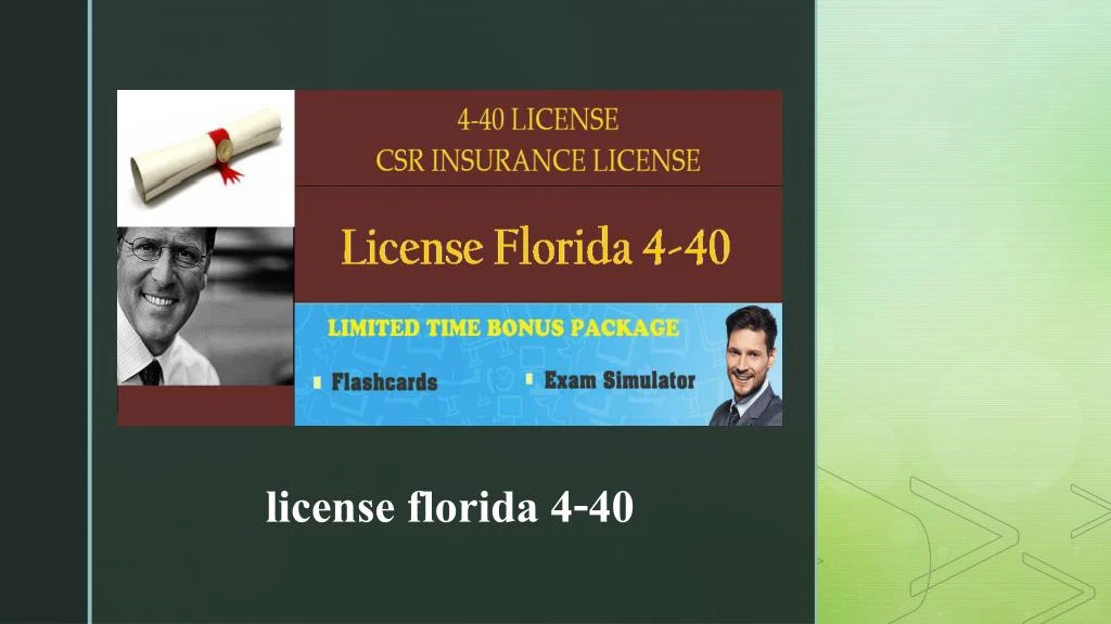license florida 4 40