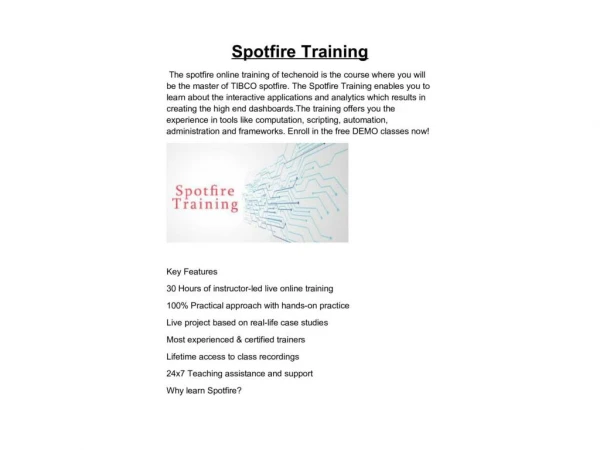 Spotfire Training