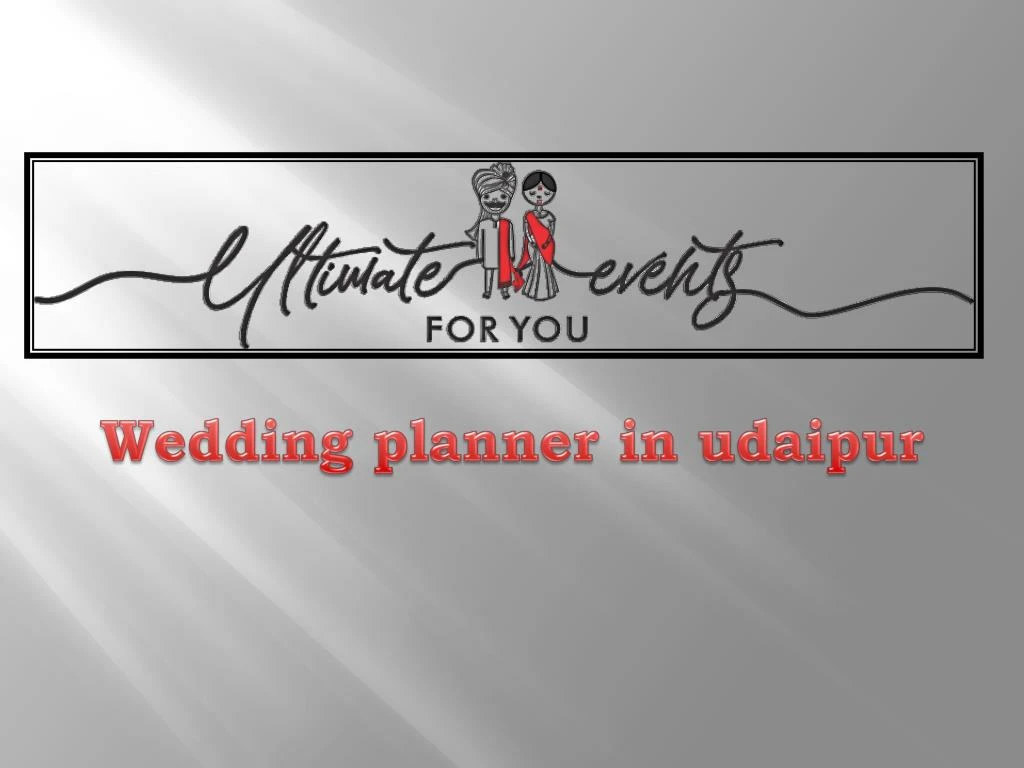 wedding planner in udaipur