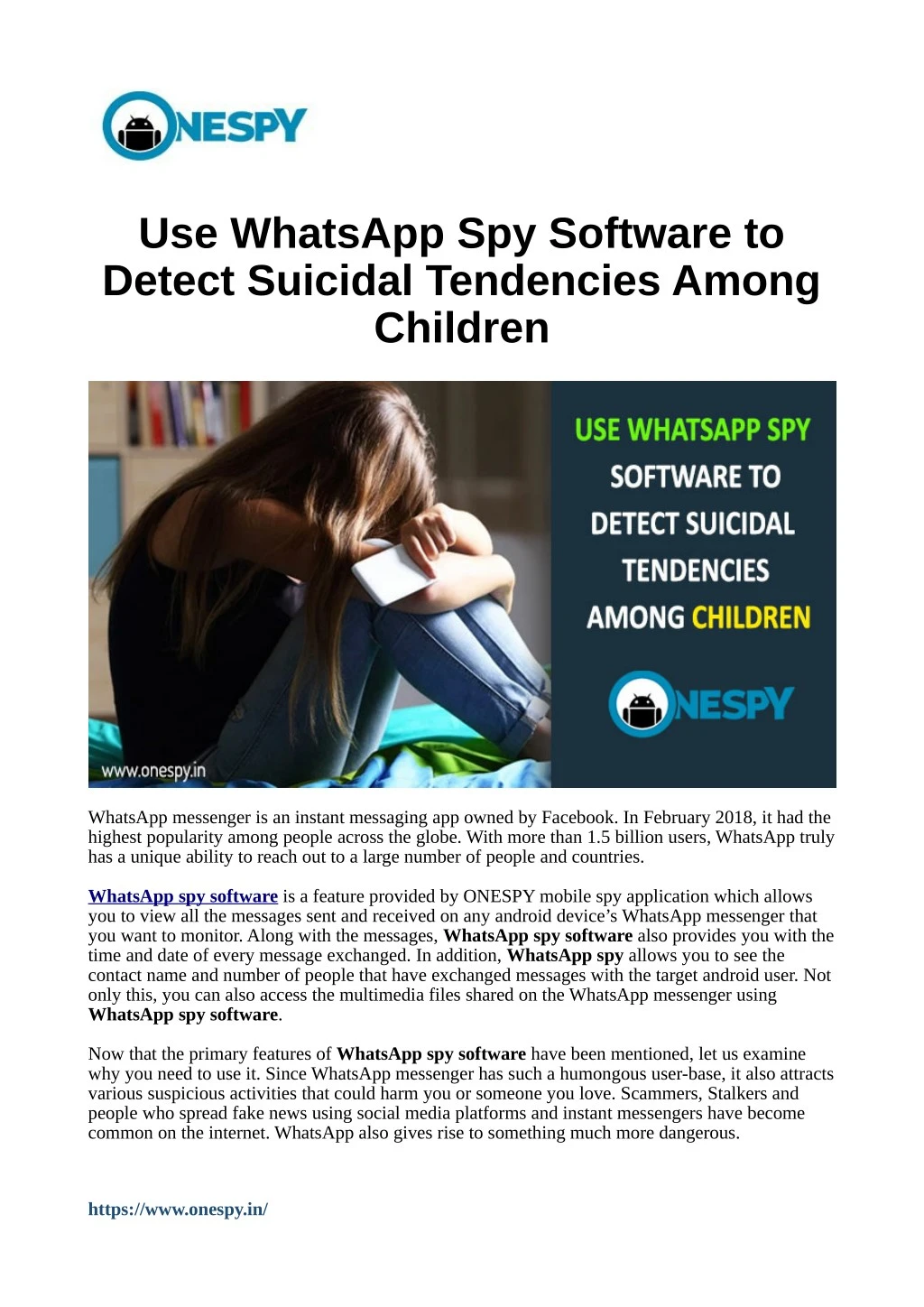 use whatsapp spy software to detect suicidal