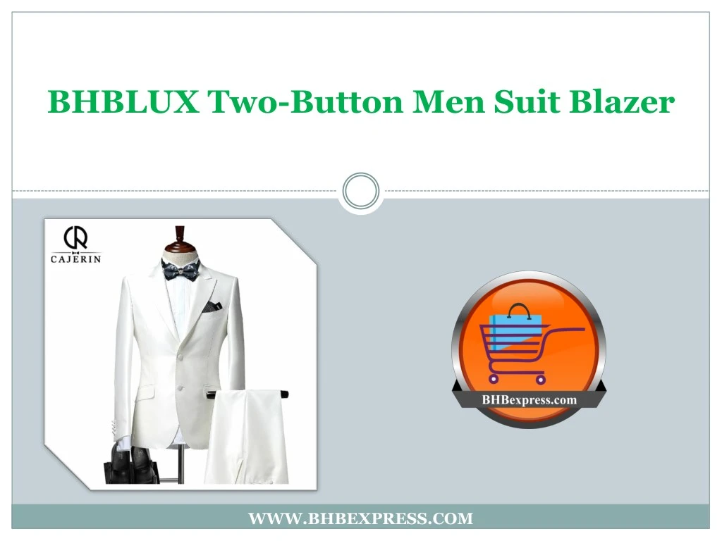 bhblux two button men suit blazer