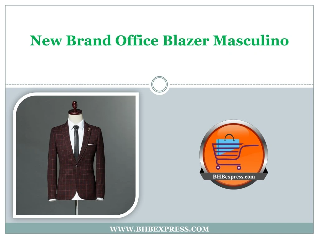 new brand office blazer masculino